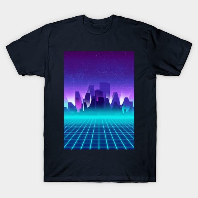 Outrun Neon T-Shirt by mrcatguys